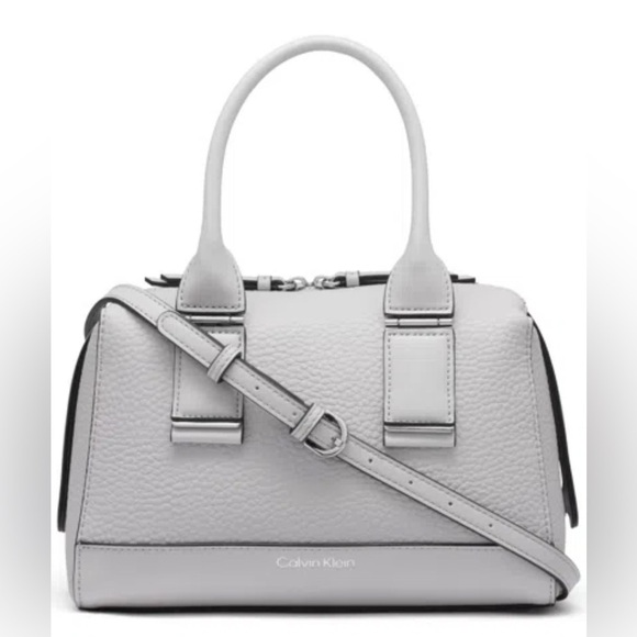 Calvin Klein Handbags - Calvin Klein Light Gray Satchel